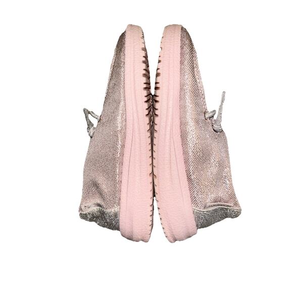 Hey Dude Sparkle Shoes Pink Glitter Size Toddler K8 - Picture 7 of 8